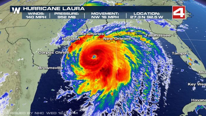 Hurricane Laura, Now Category 4 Dangerously Gaining Strength