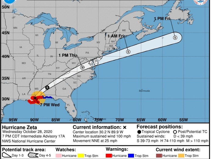 Hurricane Zeta Remnants Set To Hit Long Island